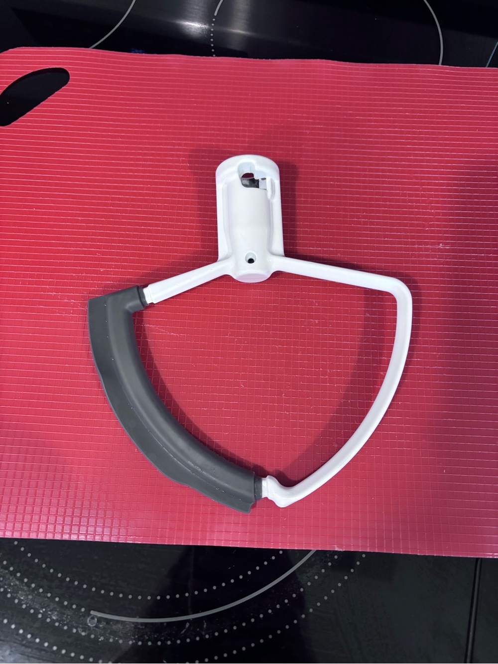 White and Gray Universal Stand Mixer Flex Edge Beater